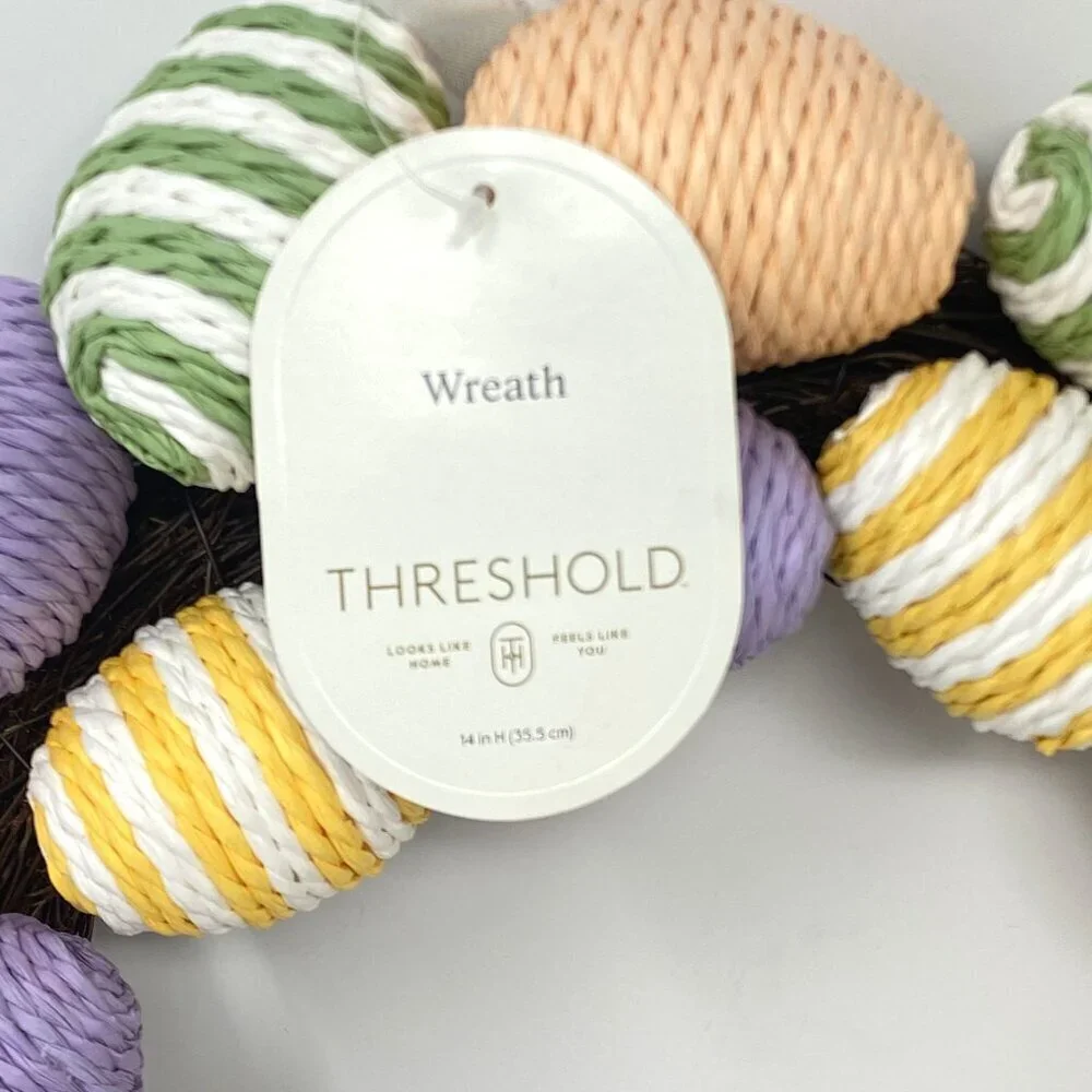 Target Easter Egg Wreath Threshold™ Multicolor Wall Door Decor